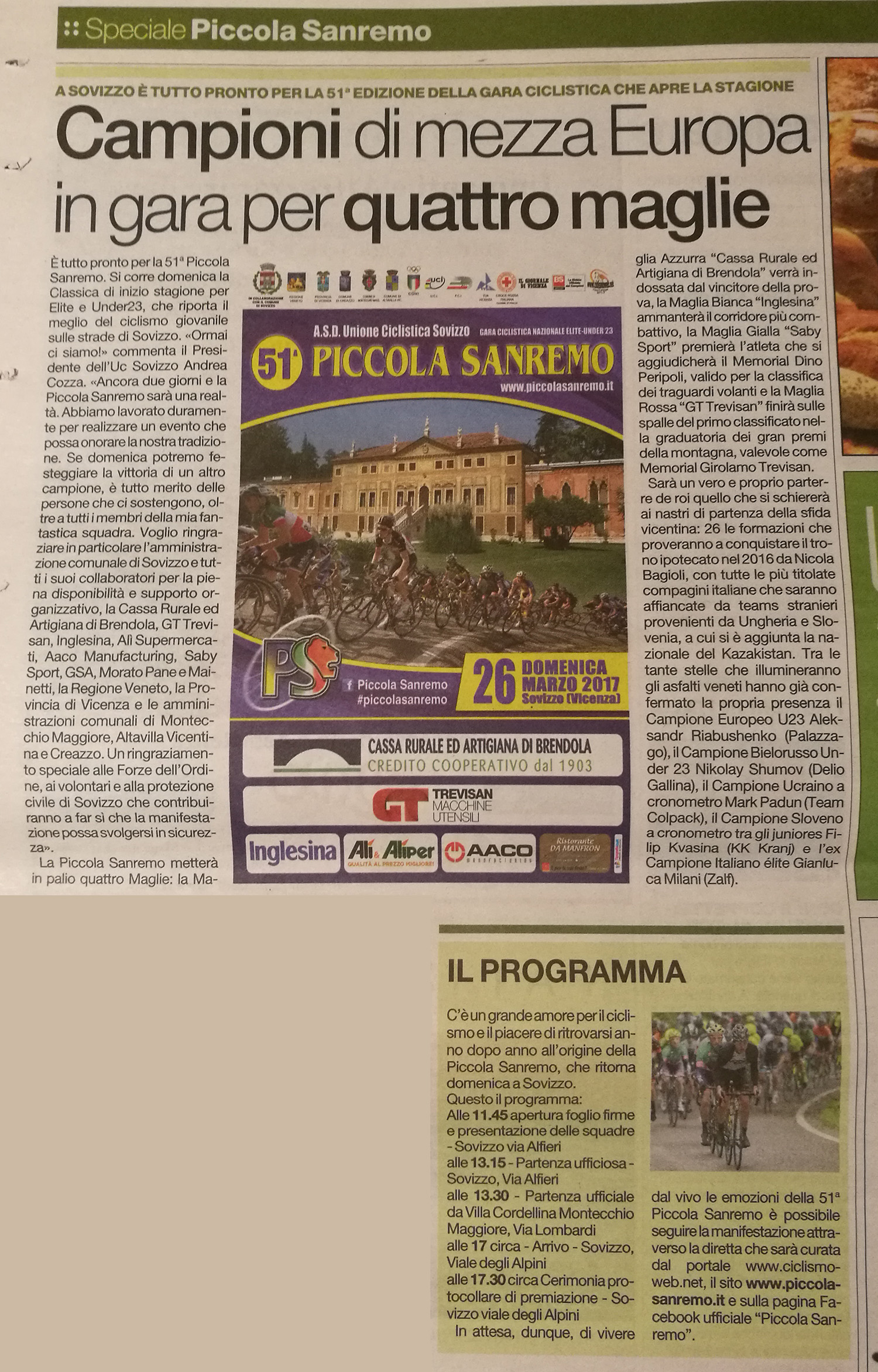 20170325 Il Giornale di Vicenza