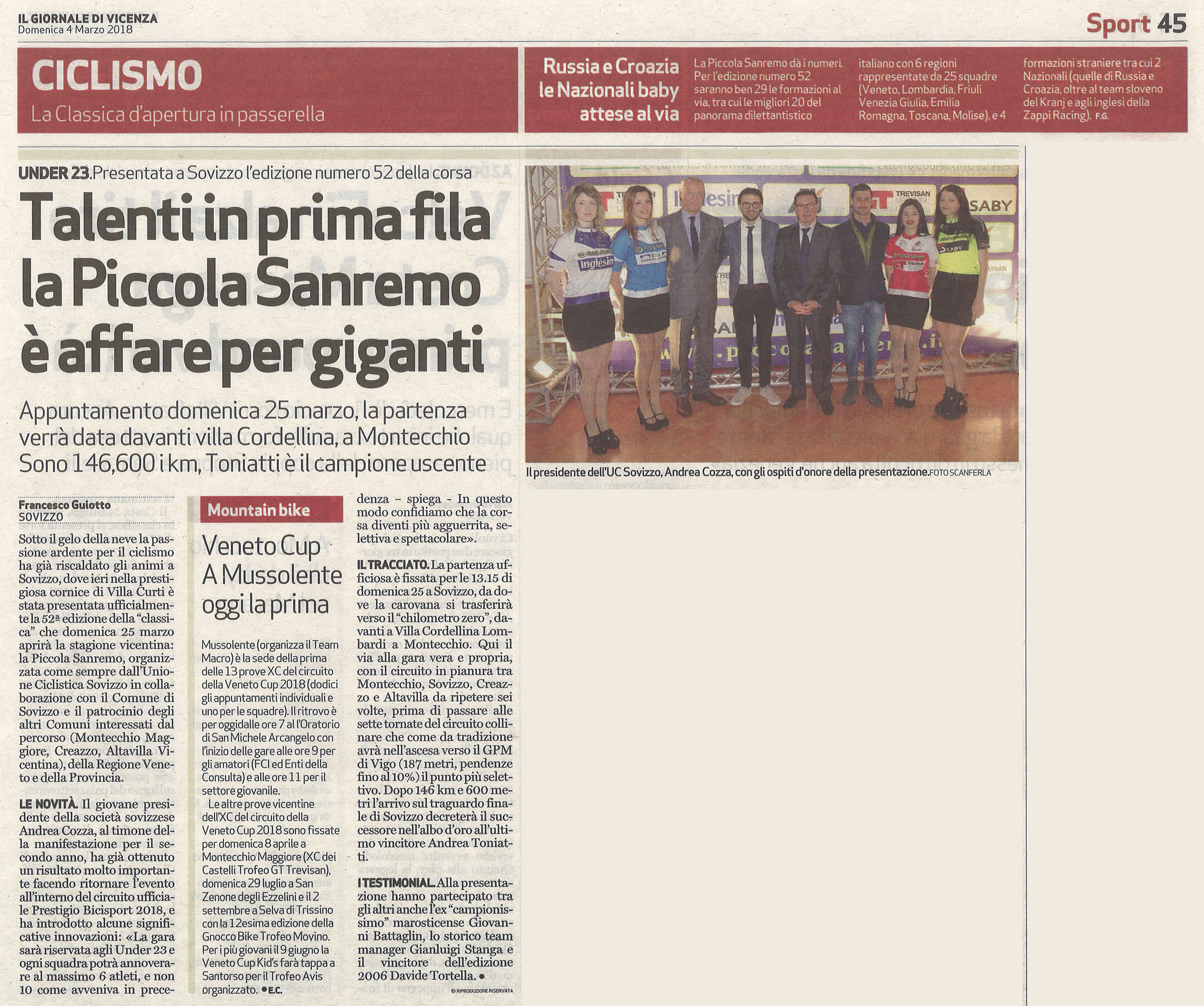 20180304 Il Giornale di Vicenza