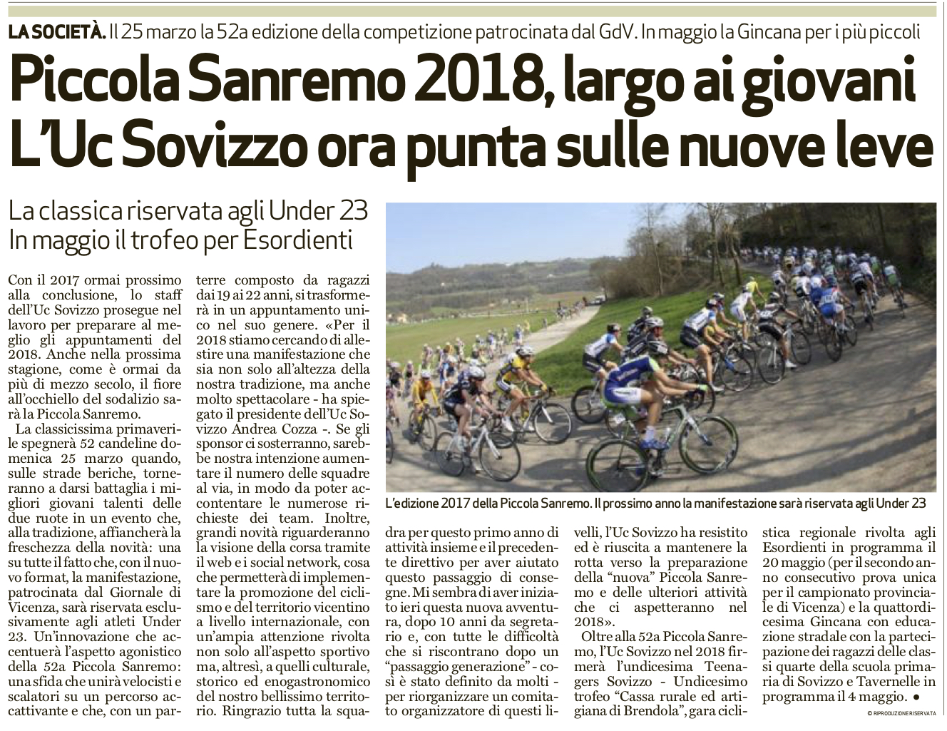 Il Giornale Di Vicenza 6 Dicembre 2017