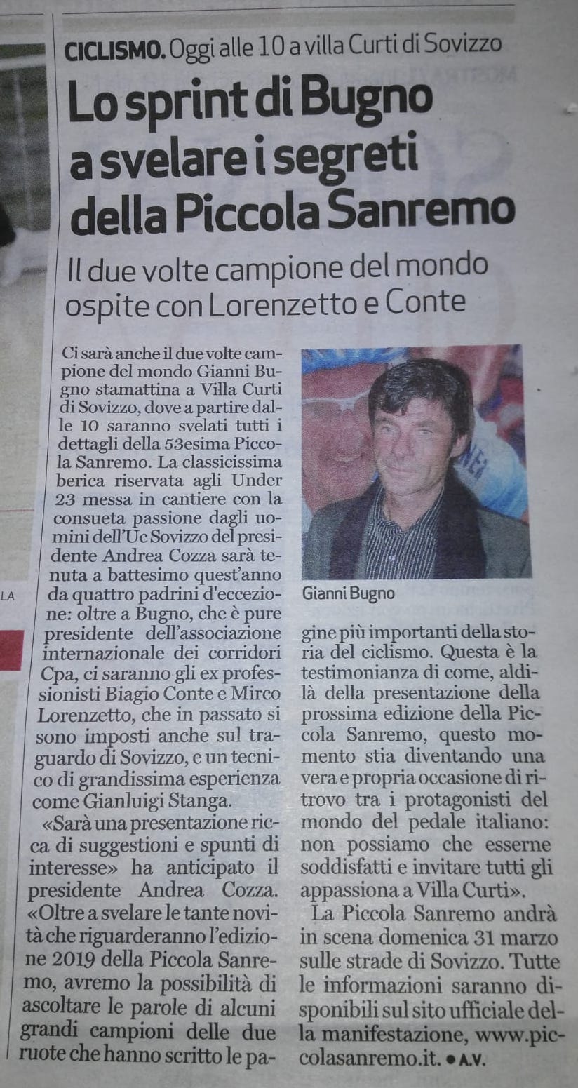 Articolo GDV 16.03.19