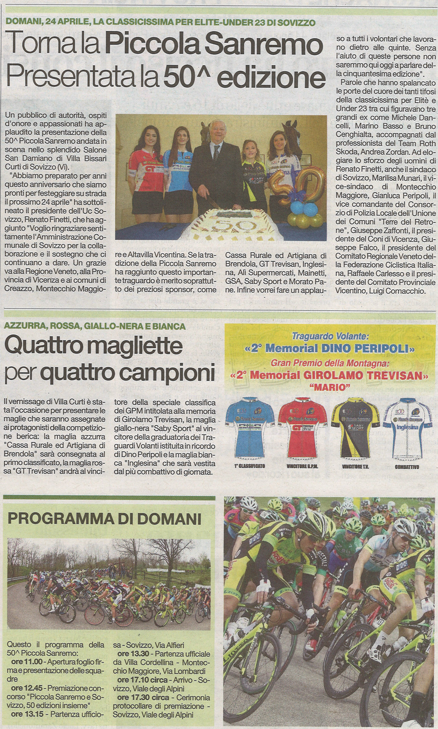 Il giornale di vicenza 23.04.16 parte 1