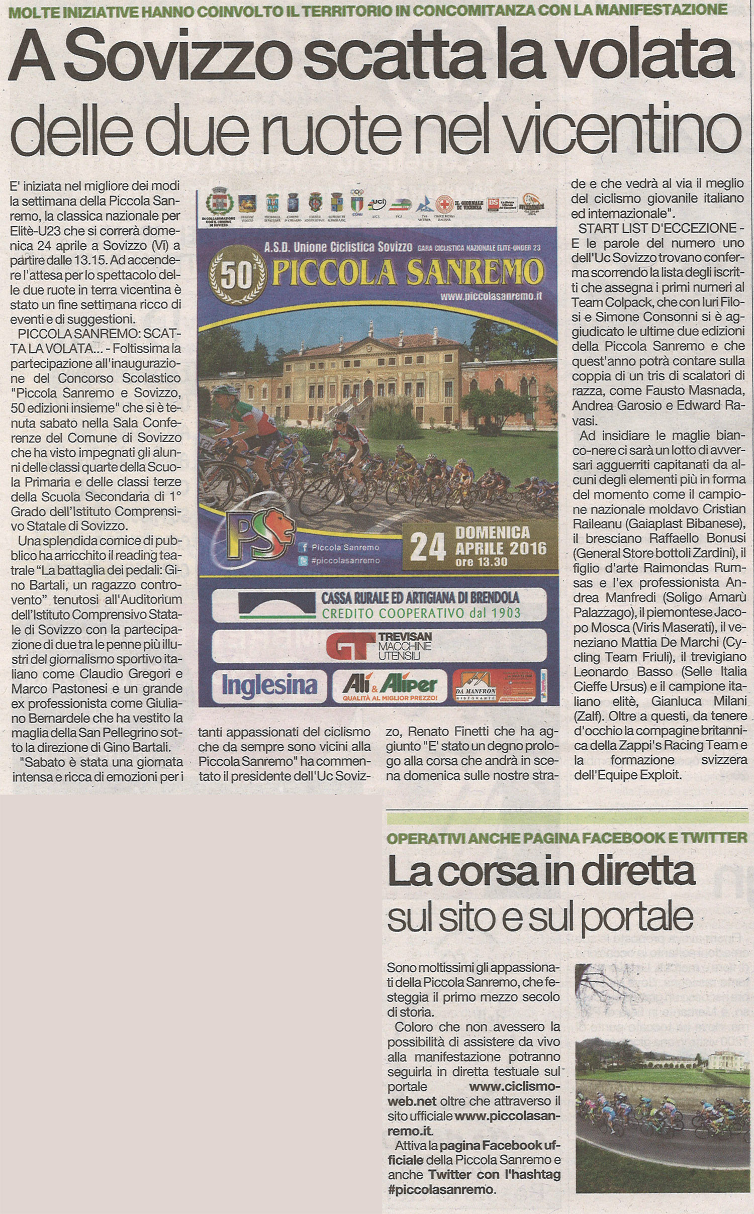Il giornale di vicenza 23.04.16 parte 2