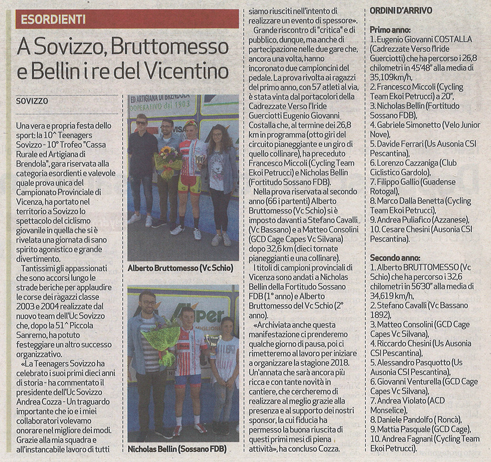 20170524 Il Giornale di Vicenza